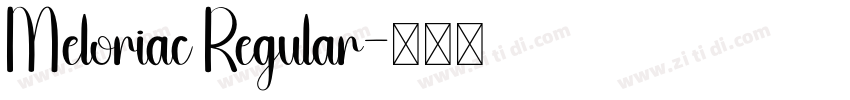 Meloriac Regular字体转换